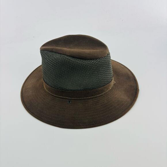 Henschel Hat Co Cowboy Hat Size Large Men’s Brown Leather Mesh Breathable - Picture 1 of 7